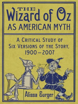 cover image of The Wizard of Oz as American Myth